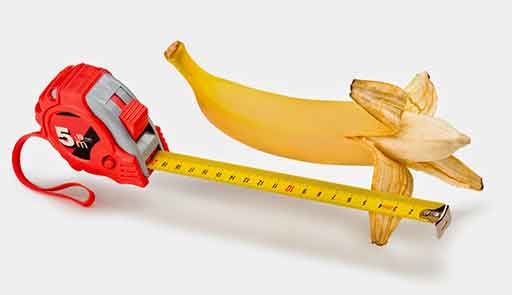 банан и размер